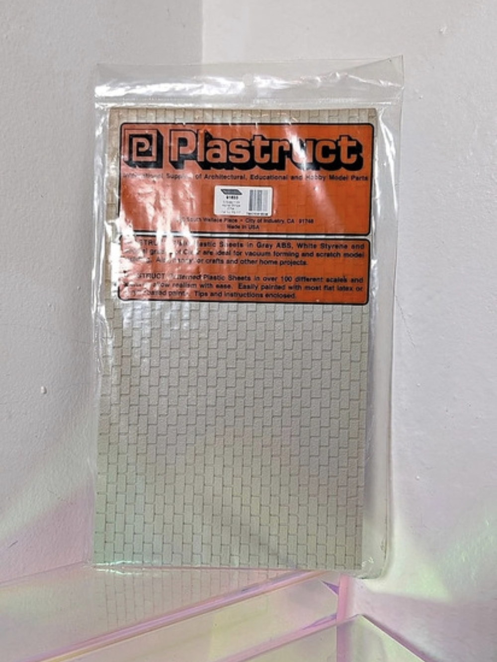 Plastruct Patterned Plastic Sheet 91633 Gray